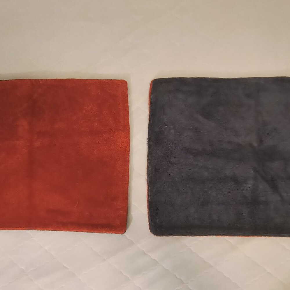 2 Reversible Microfiber Car Cleaning Drying Towels